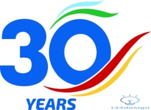 File thiết kế Logo 30 năm ngày ra trường - 123Design.org