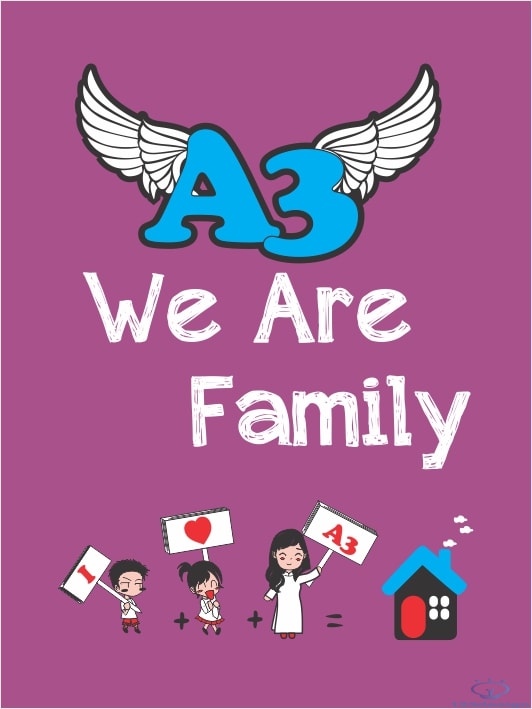 File thiết kế vector - A3 We Are Family - đôi cánh cô giáo và ...