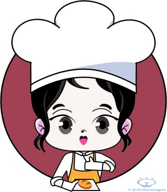 Bánh sinh nhật vẽ hình chibi cô gái đầu bếp xinh xắn đáng yêu tặng nữ   Bánh Kem Ngộ Nghĩnh