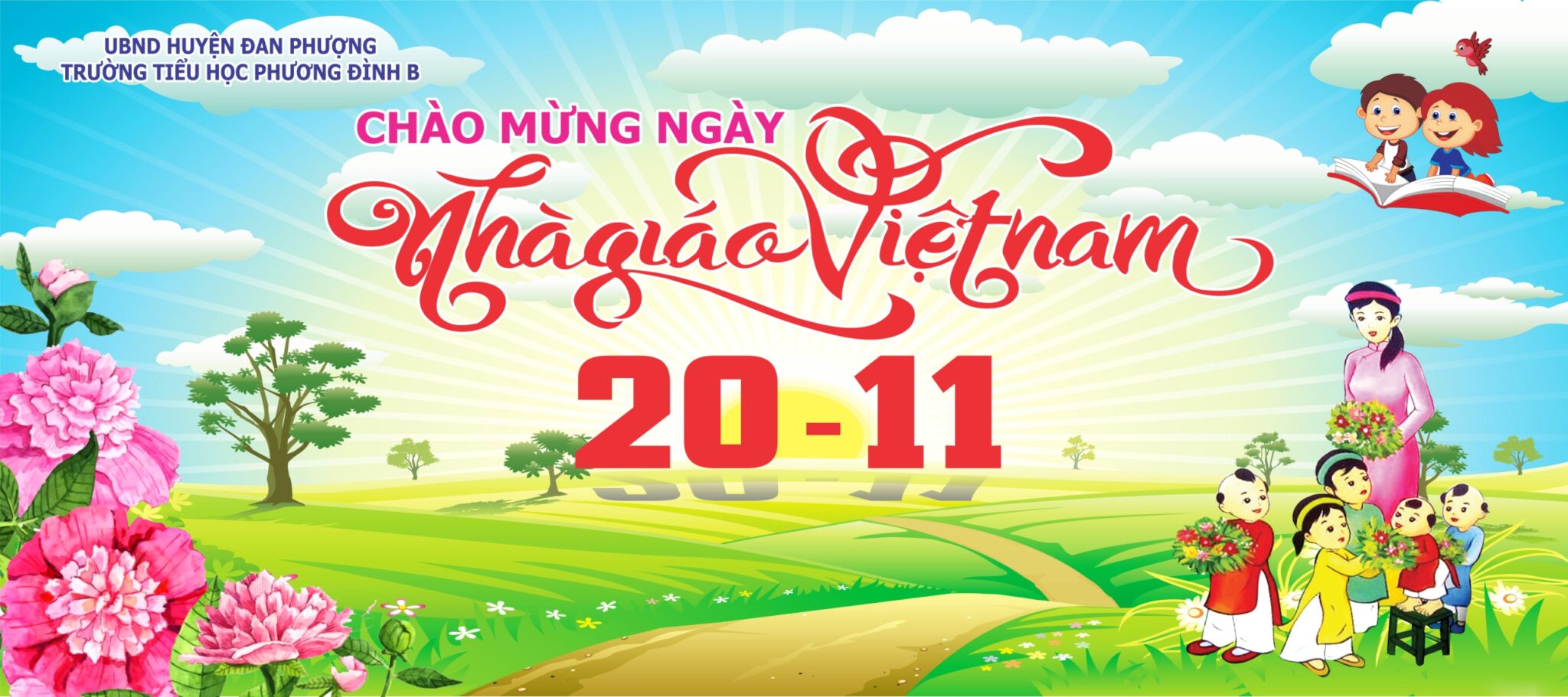 File thiết kế phông chào mừng kỉ niệm ngày nhà giáo Việt Nam 20 - 11 ...