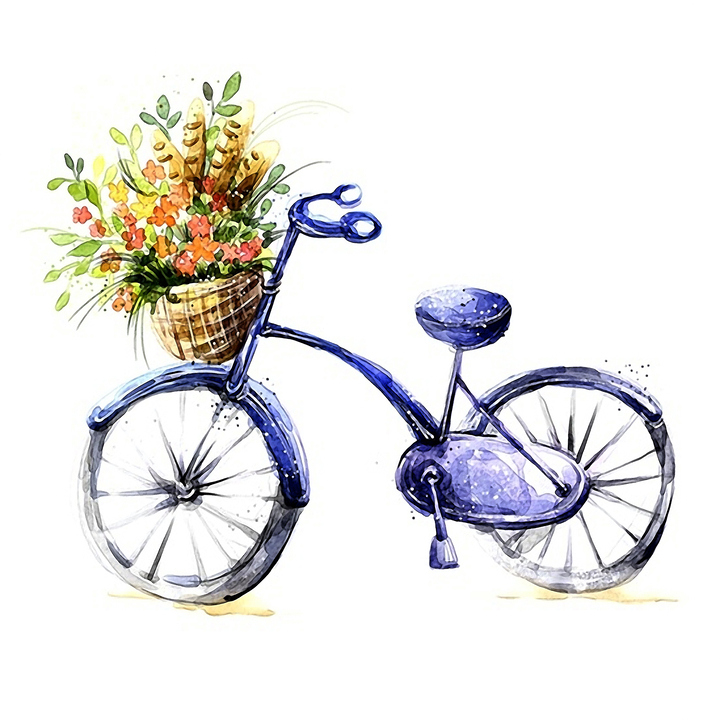 Xem ngay 100 mẫu vẽ xe đạp giỏ hoa với nhiều phong cách